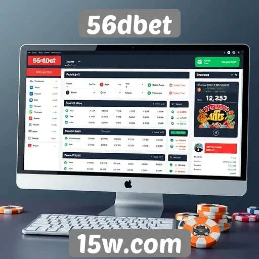Interface e usabilidade do site 56dbet